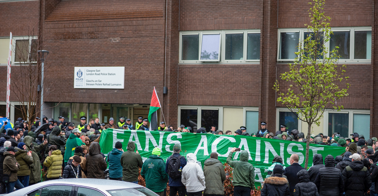 Celtic Fans Against Criminalisation Protest