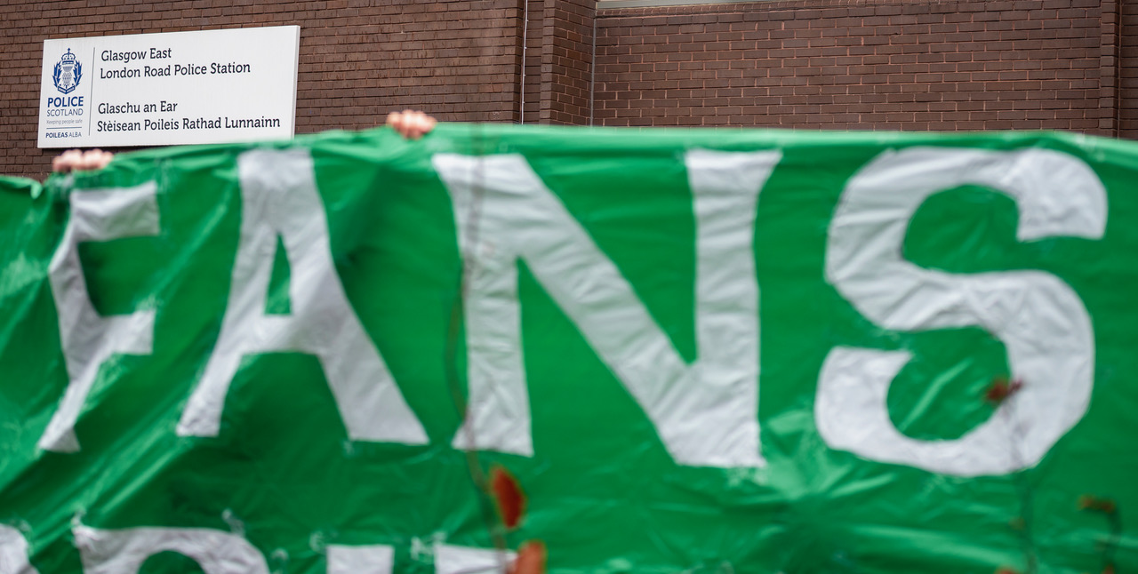 Celtic Fans Against Criminalisation Protest