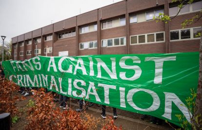Celtic Fans Against Criminalisation Protest