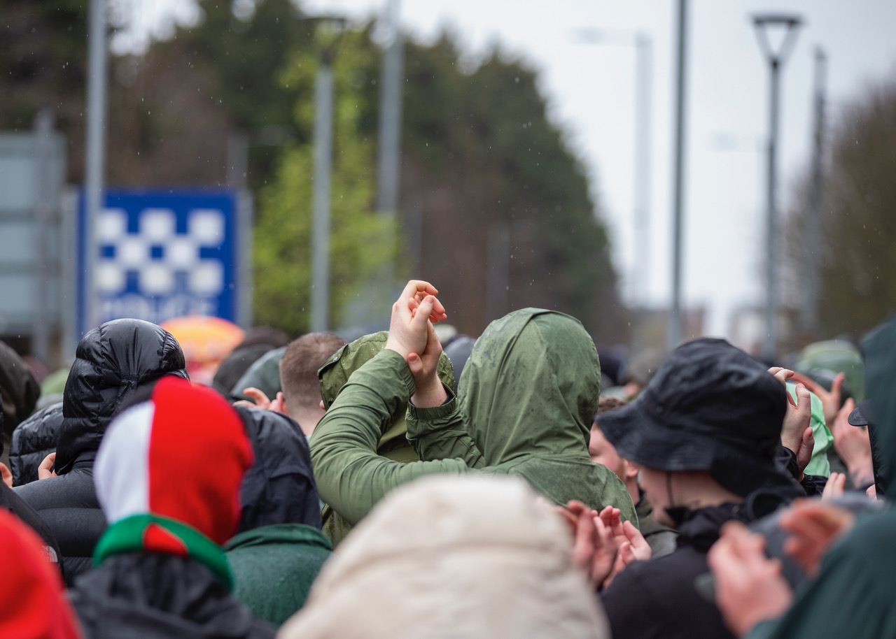 Celtic Fans Against Criminalisation Protest