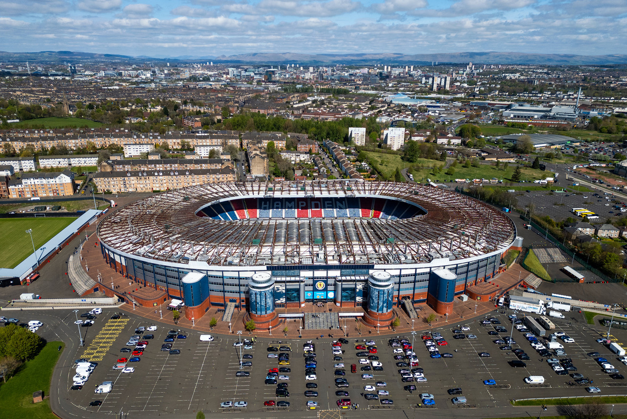 Hampden Park from the sky