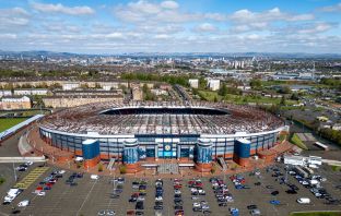 Hampden Park from the sky