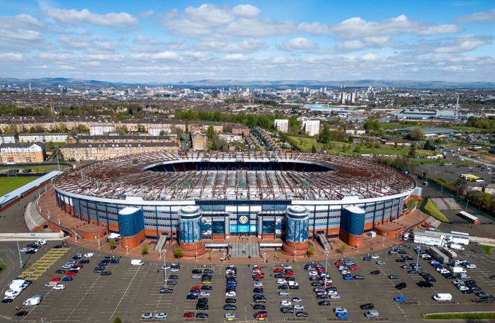 Hampden Park from the sky