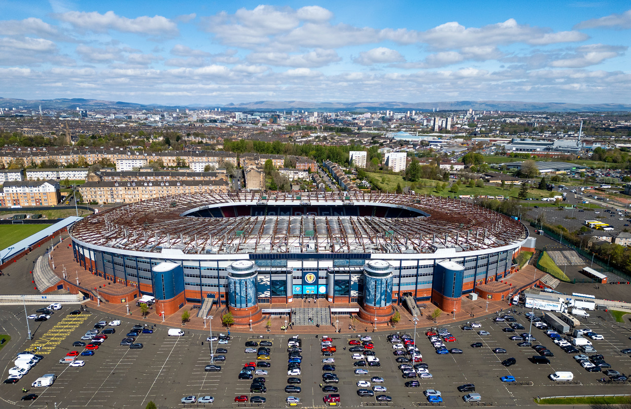 Hampden Park from the sky