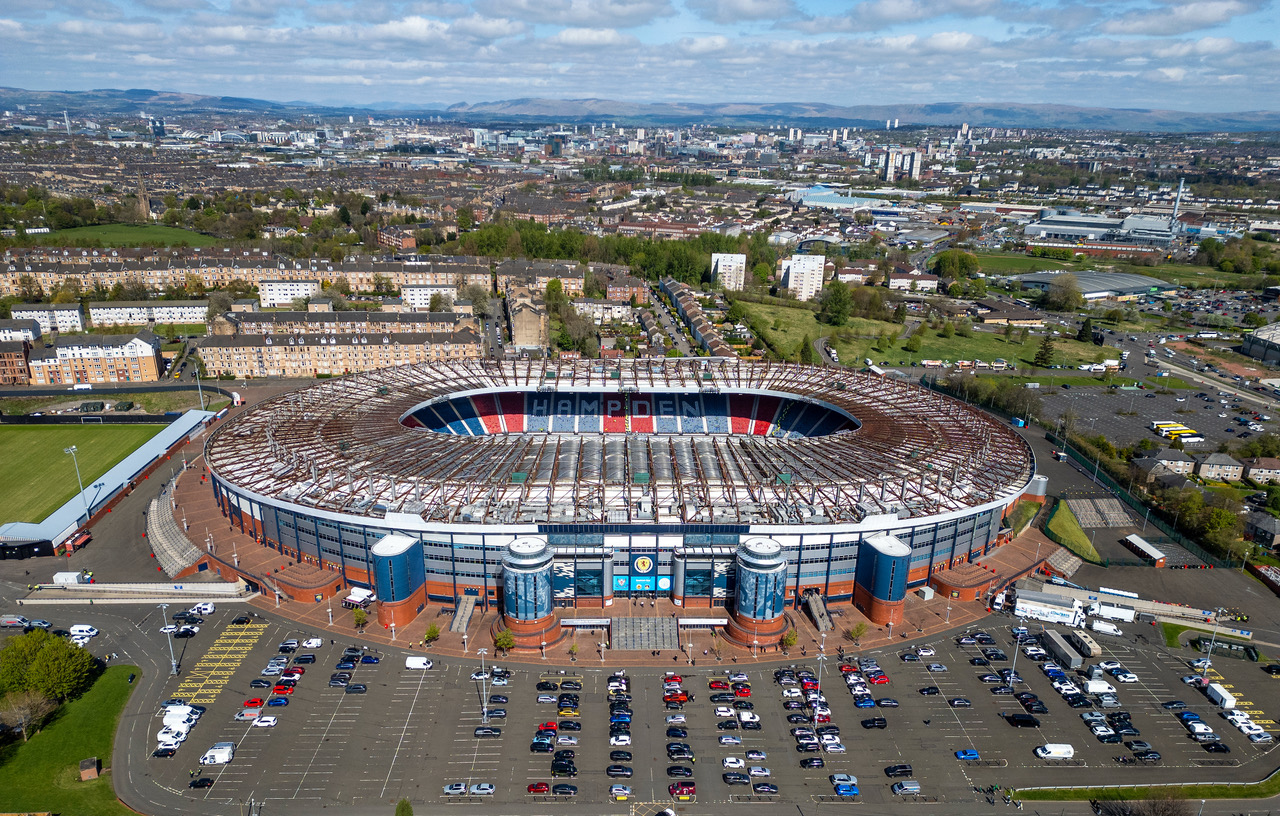 Hampden Park from the sky