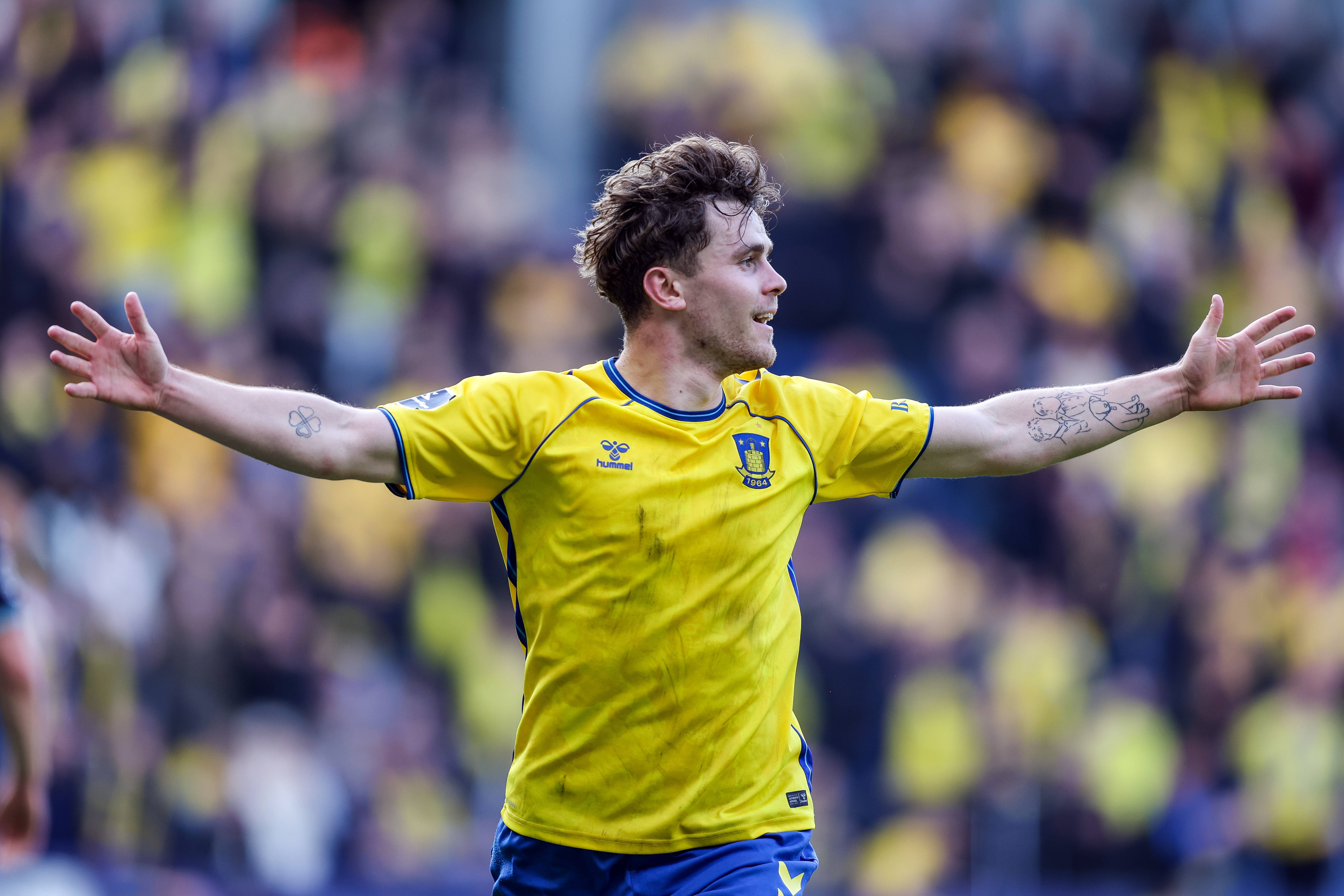 Mathias Kvistgaarden celebrates