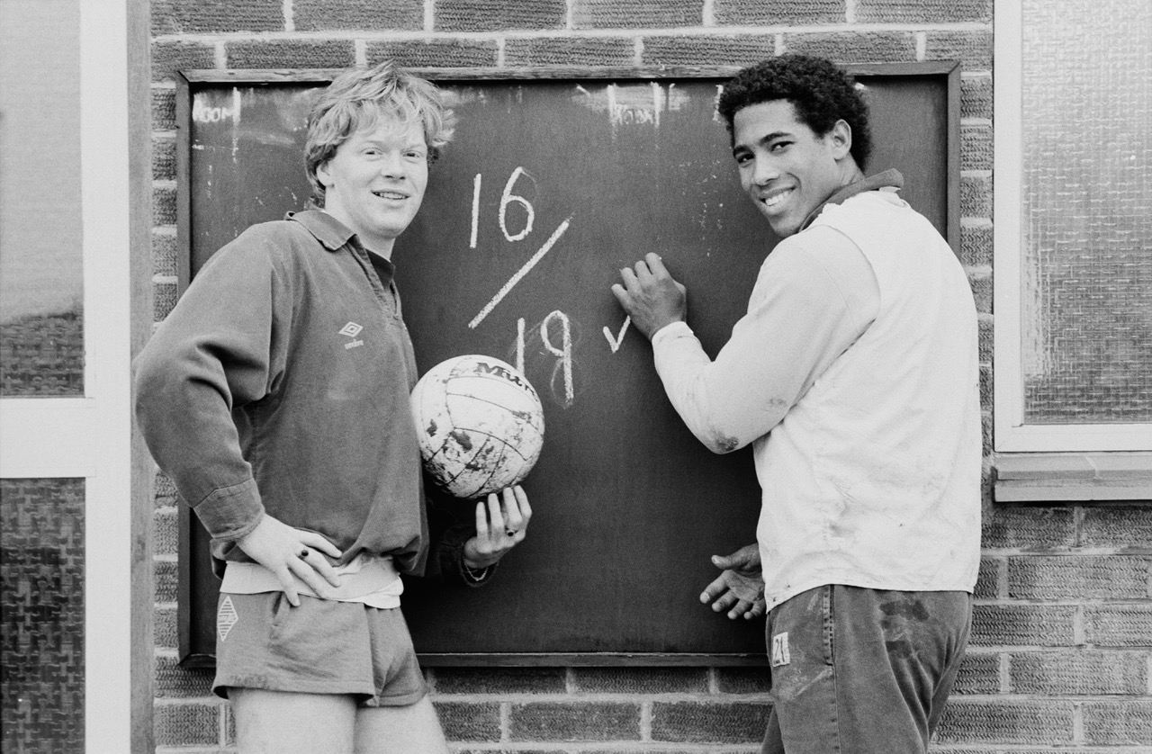 Mo Johnston and John Barnes 