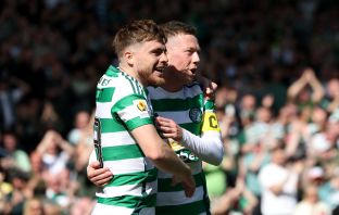 James Forrest with Callum McGregor