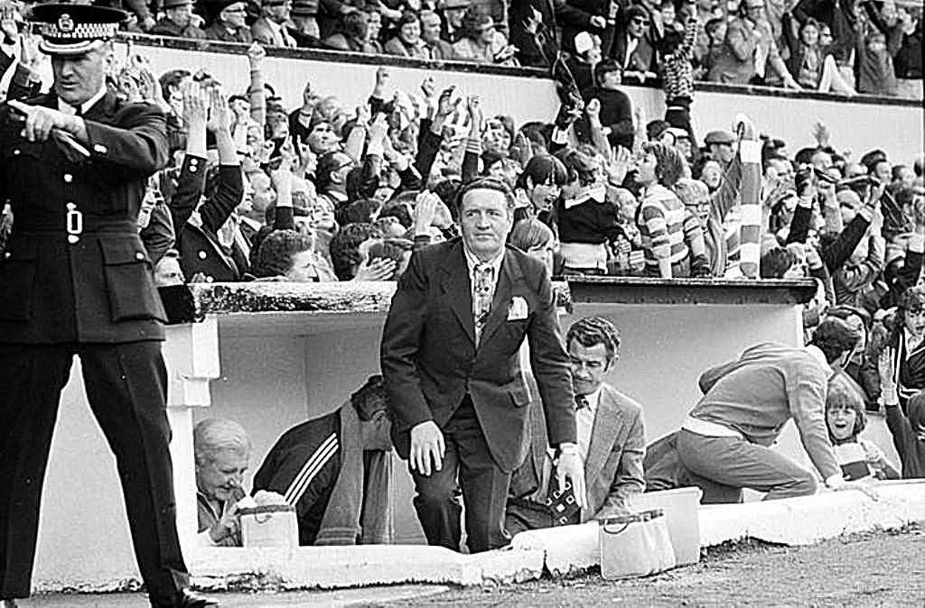 Jock Stein at the 1975 Scottish Cup Final