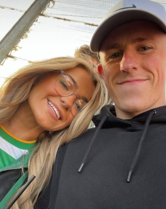 Luke McCowan with his fiancee Erin