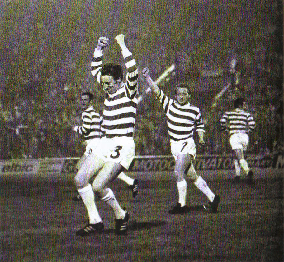 Tommy Gemmell celebrates his goal