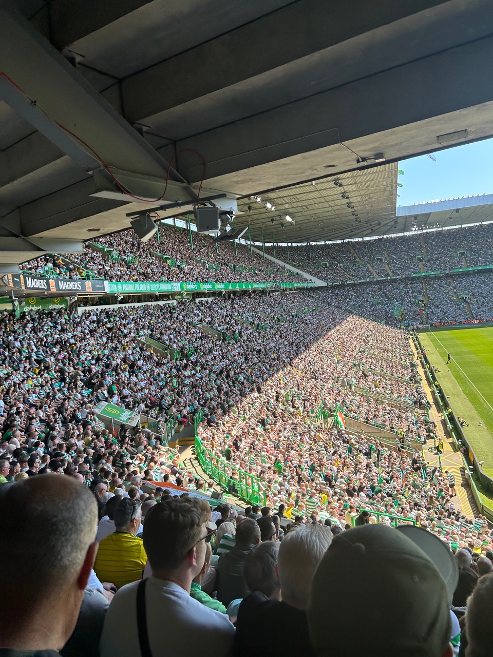 Celtic Park on Trophy Day.