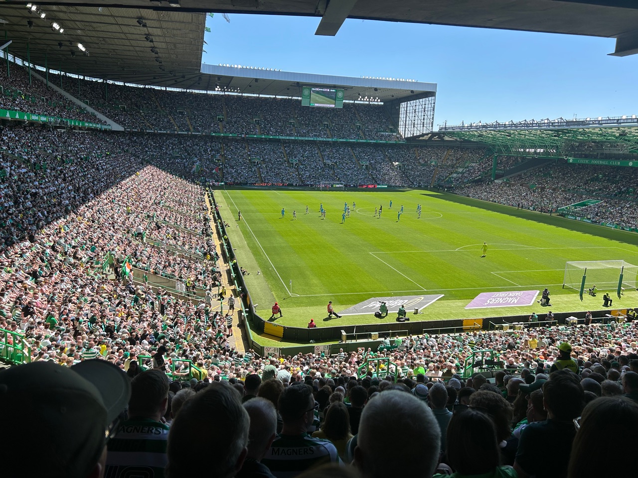 Celtic Park on Trophy Day.