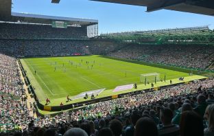 Celtic Park on Trophy Day