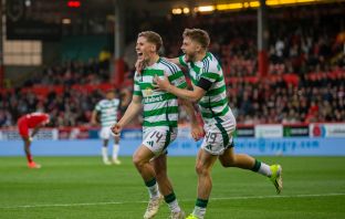 Luke McCowan celebrates.