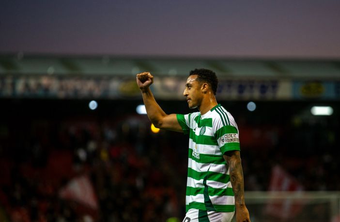 Adam Idah celebrates