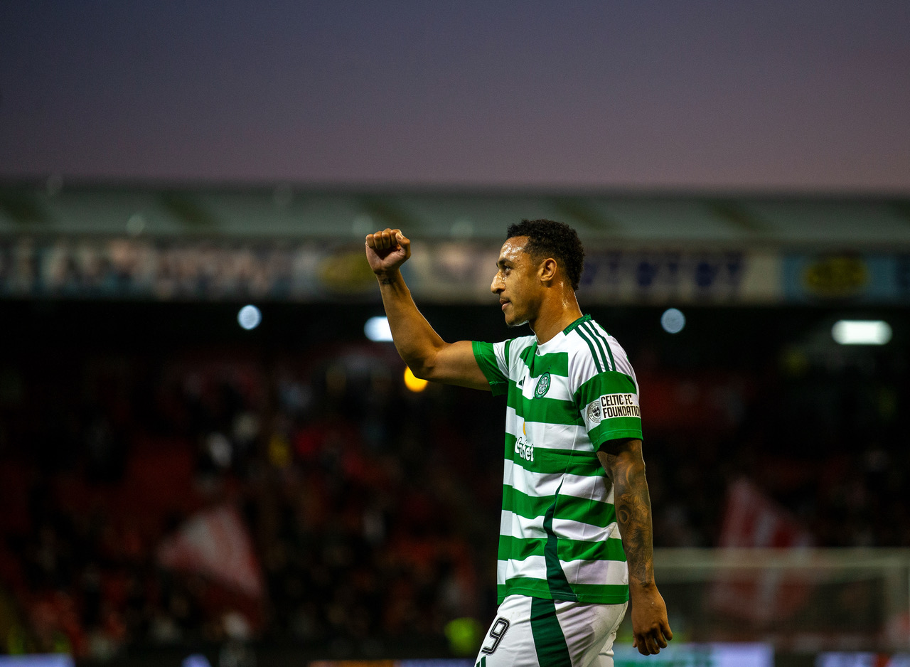 Adam Idah celebrates