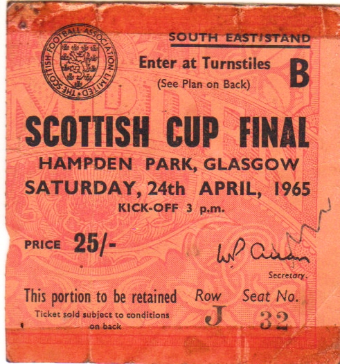 Celtic v Dunfermline 1965