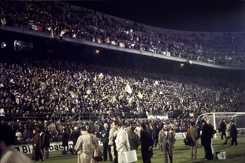 Celtic supporters at 1970 European Cup Final