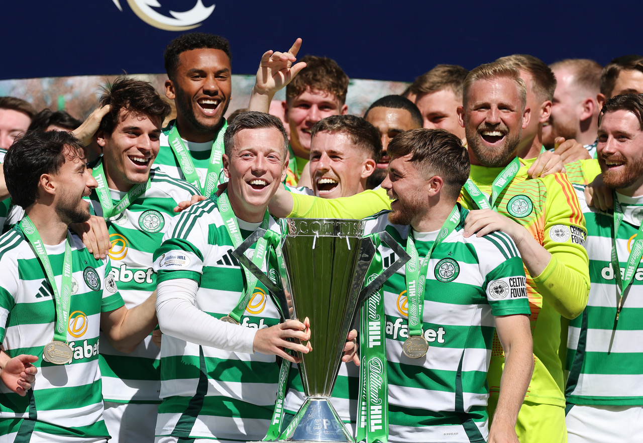 Kasper Schmeichel looks delighted