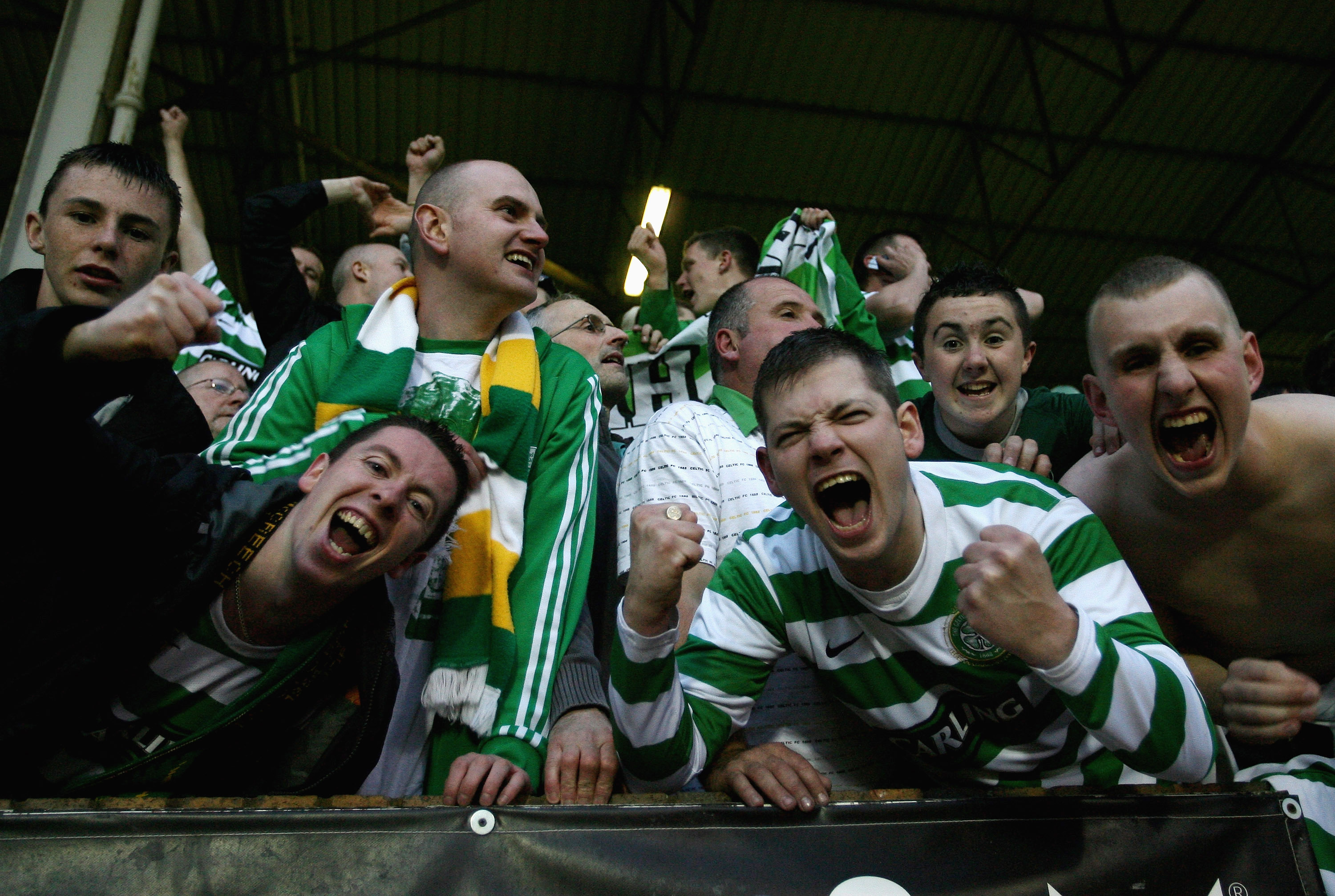 Celtic fans celebrate 