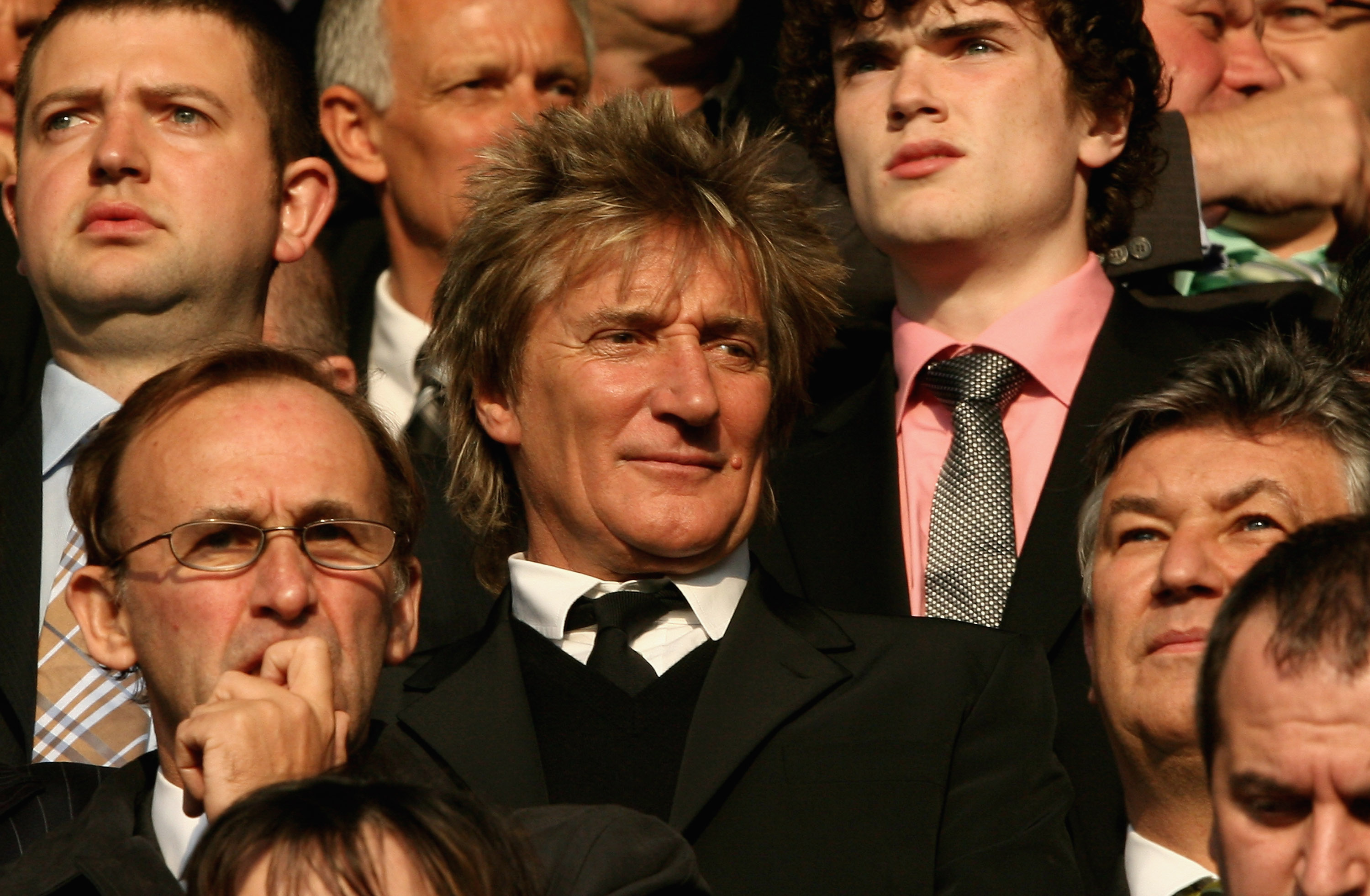 Pop star and Celtic fan Rod Stewart