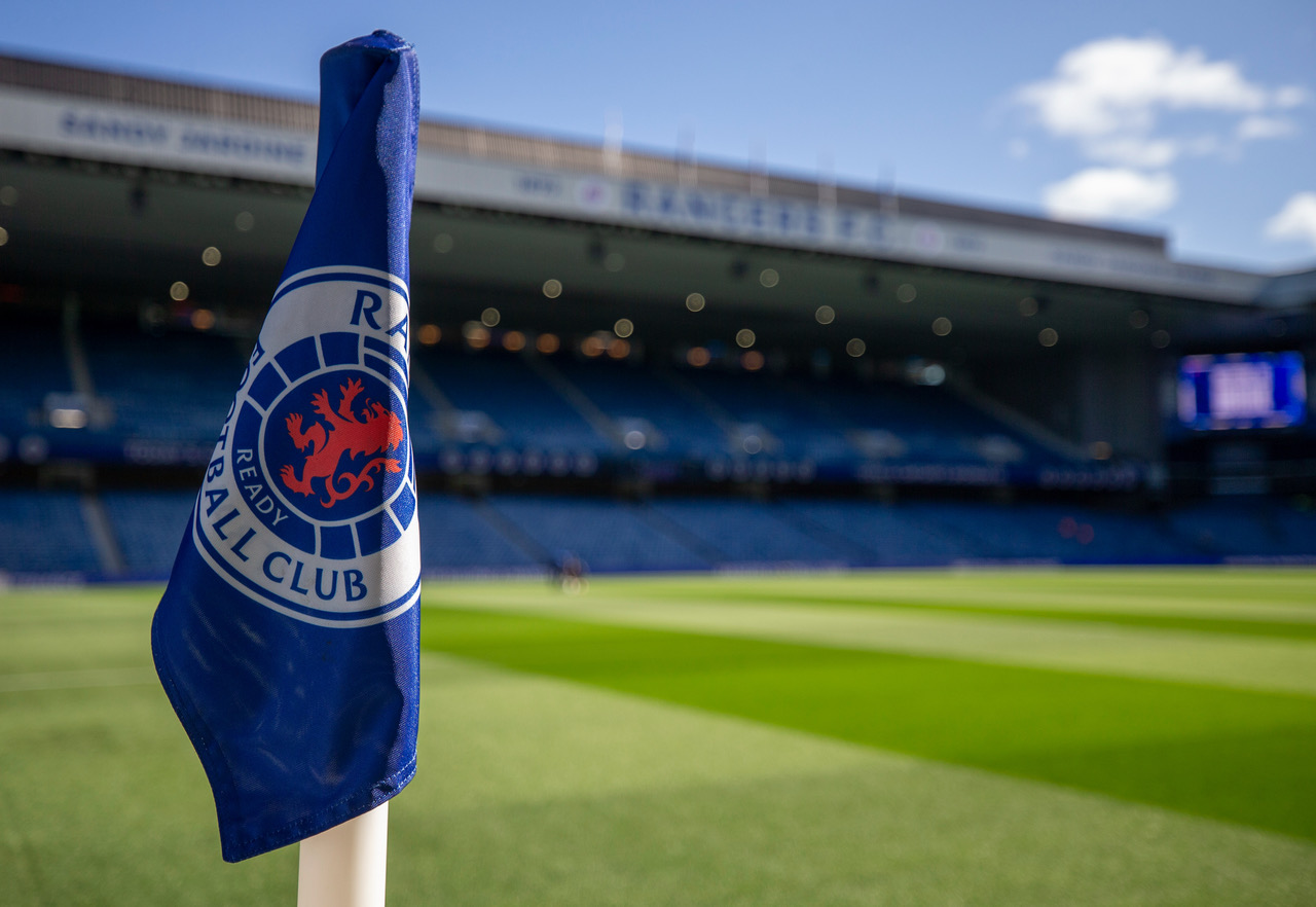 Ibrox last Sunday ahead of the match 