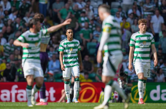 Adam Idah of Celtic celebrates