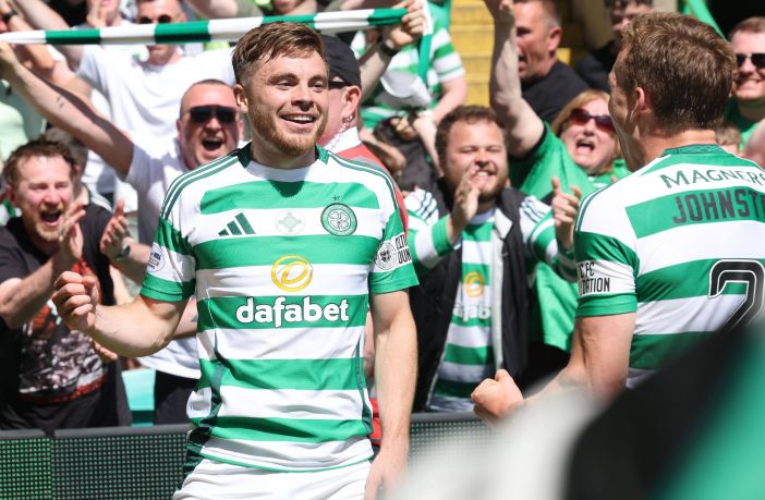 James Forrest scores and celebrates