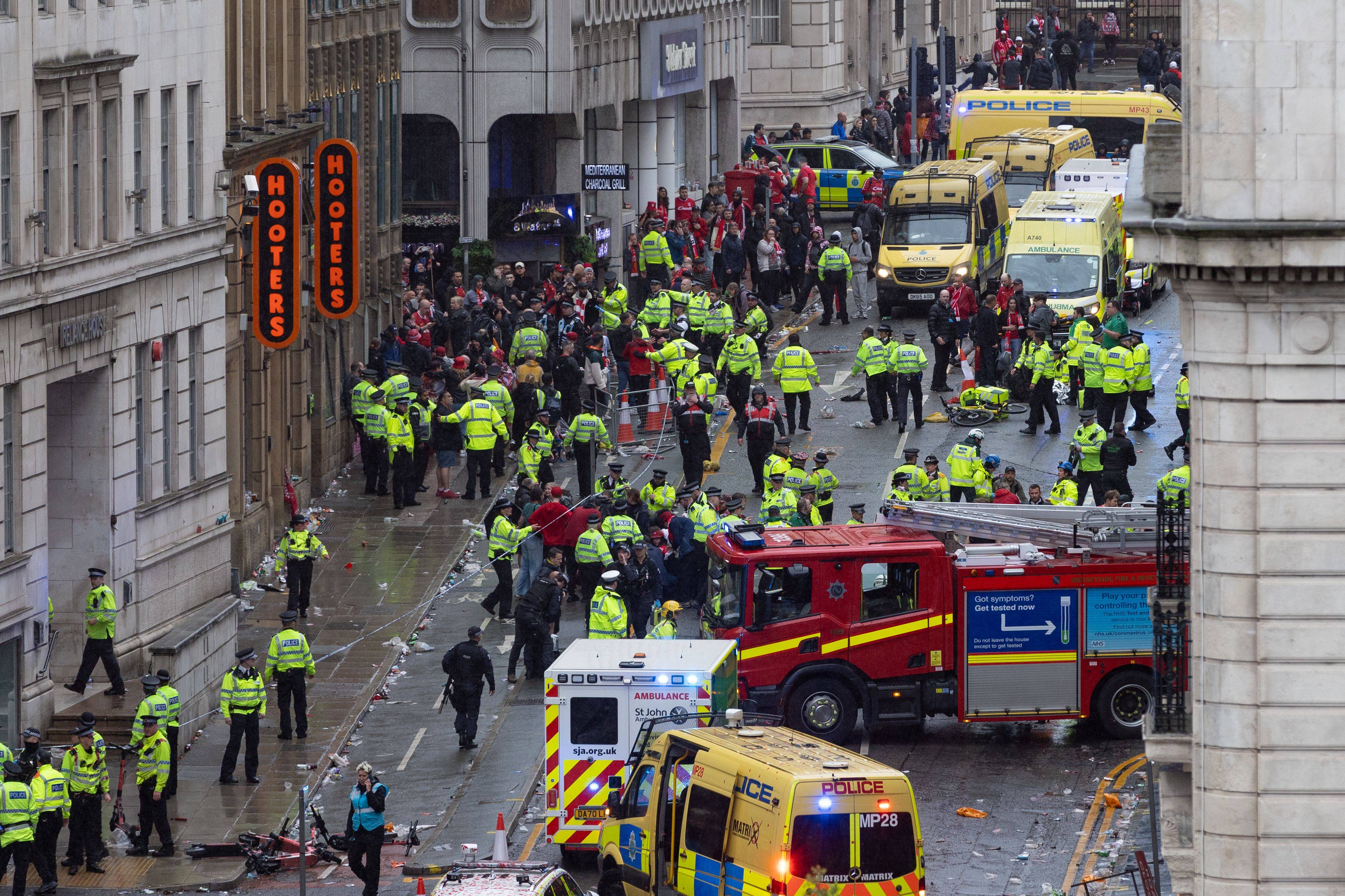 Police and Emergency services attend an emergency incident