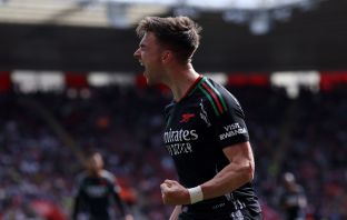 Kieran Tierney of Arsenal celebrates