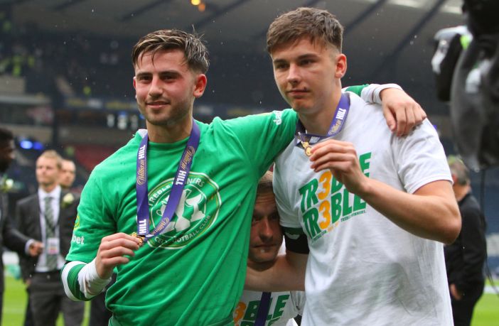 Paddy Roberts and Kieran Tierney