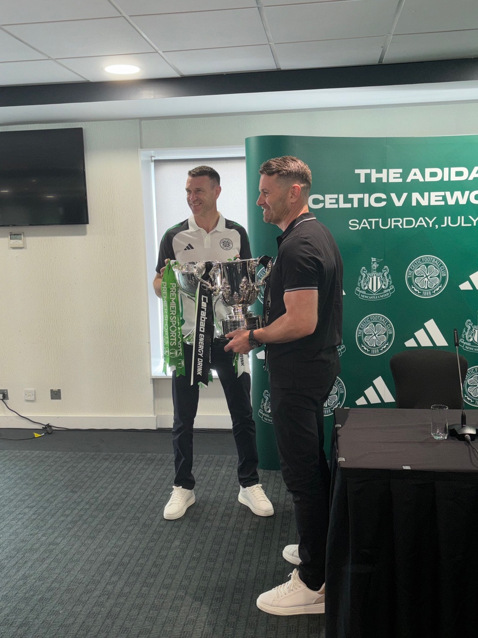 Shay Given and Stephen McManus