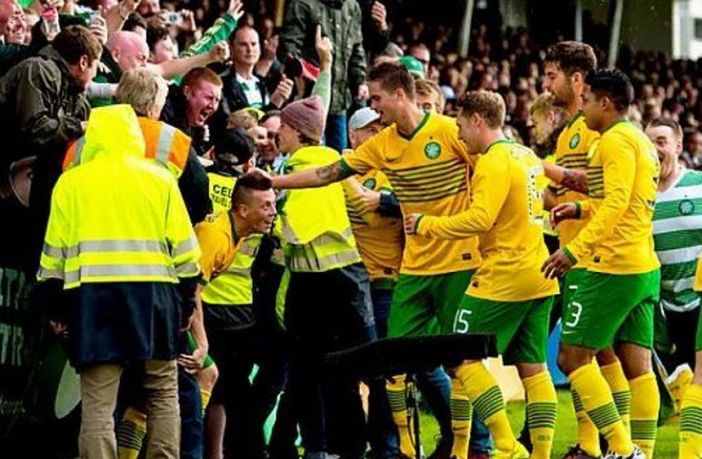 Callum McGregor celebrates