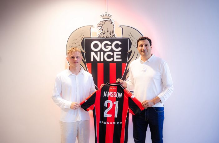 Isak Jansson signs for OGC Nice