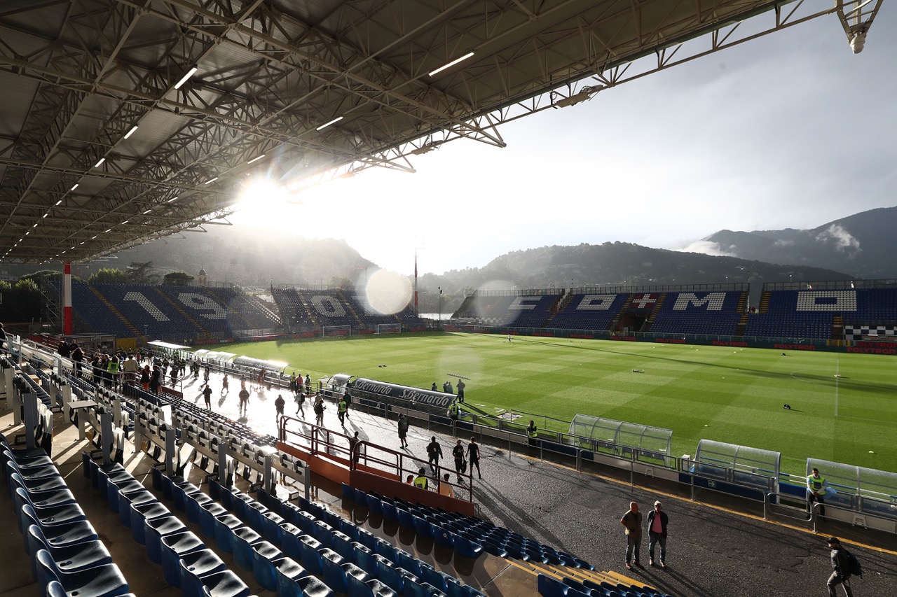 Giuseppe Sinigaglia Stadium ahead of the Como Cup match between Ajax and Celtic