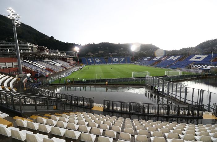 Giuseppe Sinigaglia Stadium ahead of the Como Cup match between Ajax and Celtic