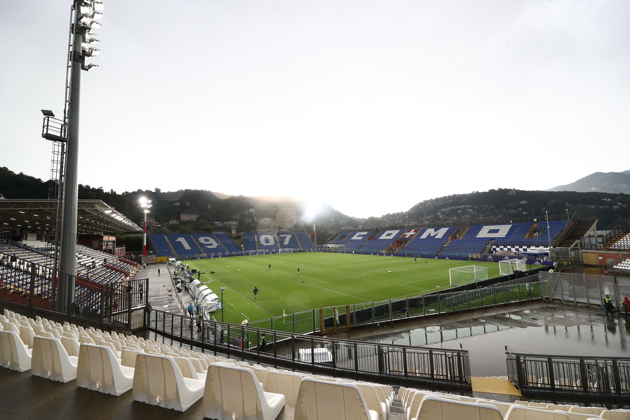 Giuseppe Sinigaglia Stadium ahead of the Como Cup match between Ajax and Celtic