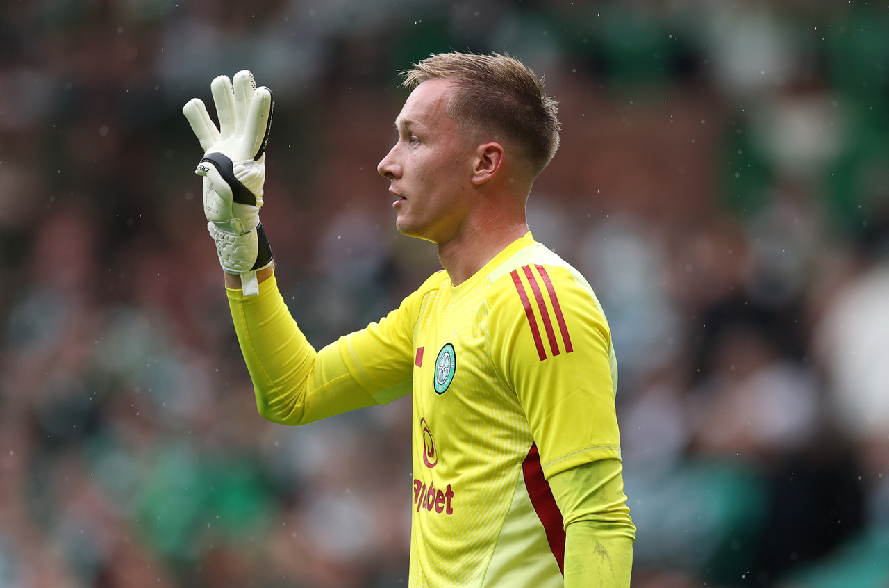 Celtic goalkeeper Viljami Sinisalo