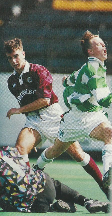 Simon Donnelly of Celtic in action