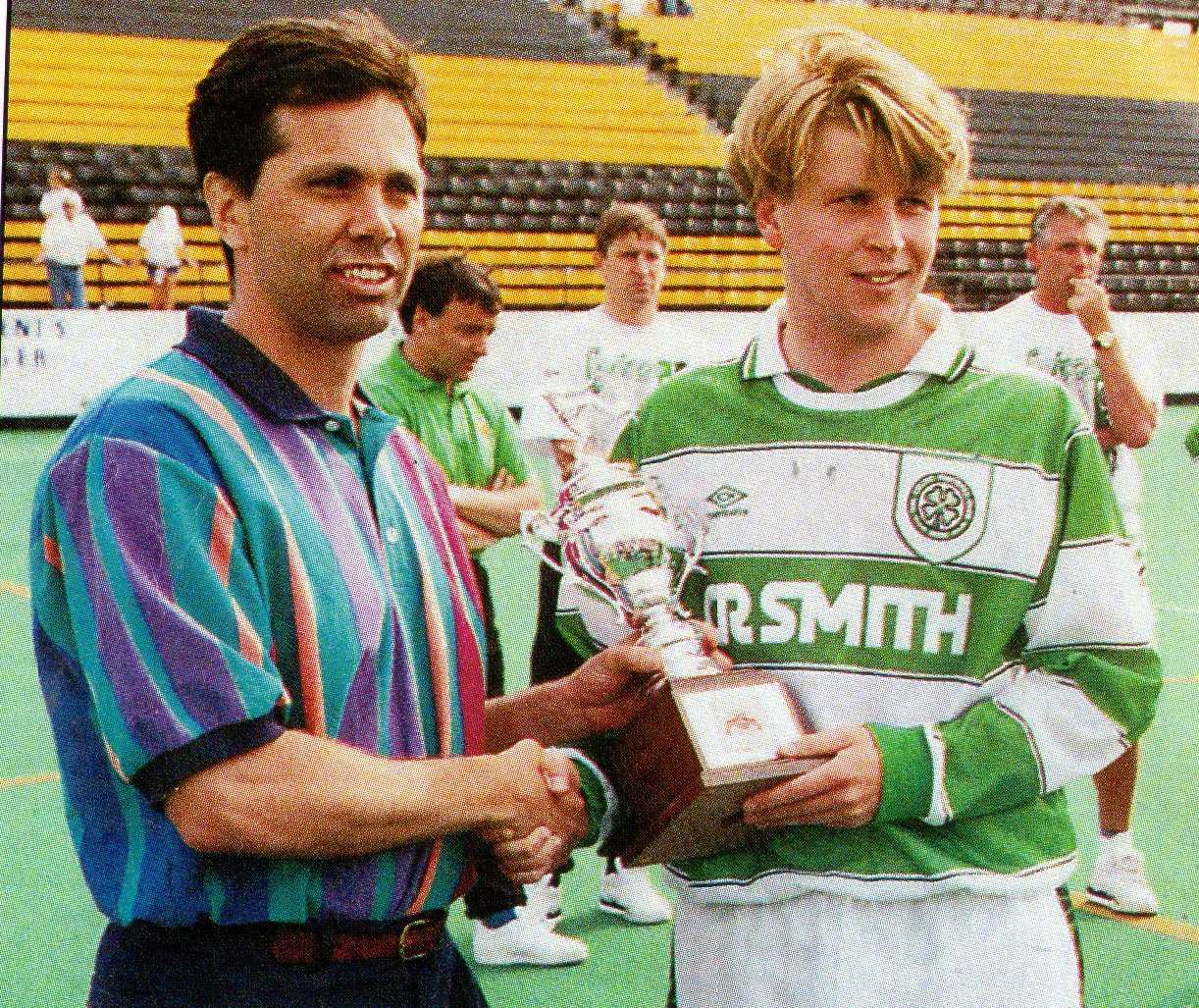 Mark McNally collects the Hamilton Cup