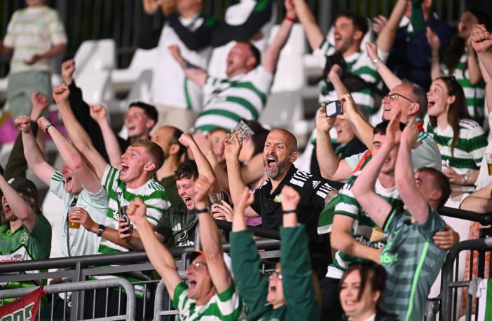 Celtic supporters in Como