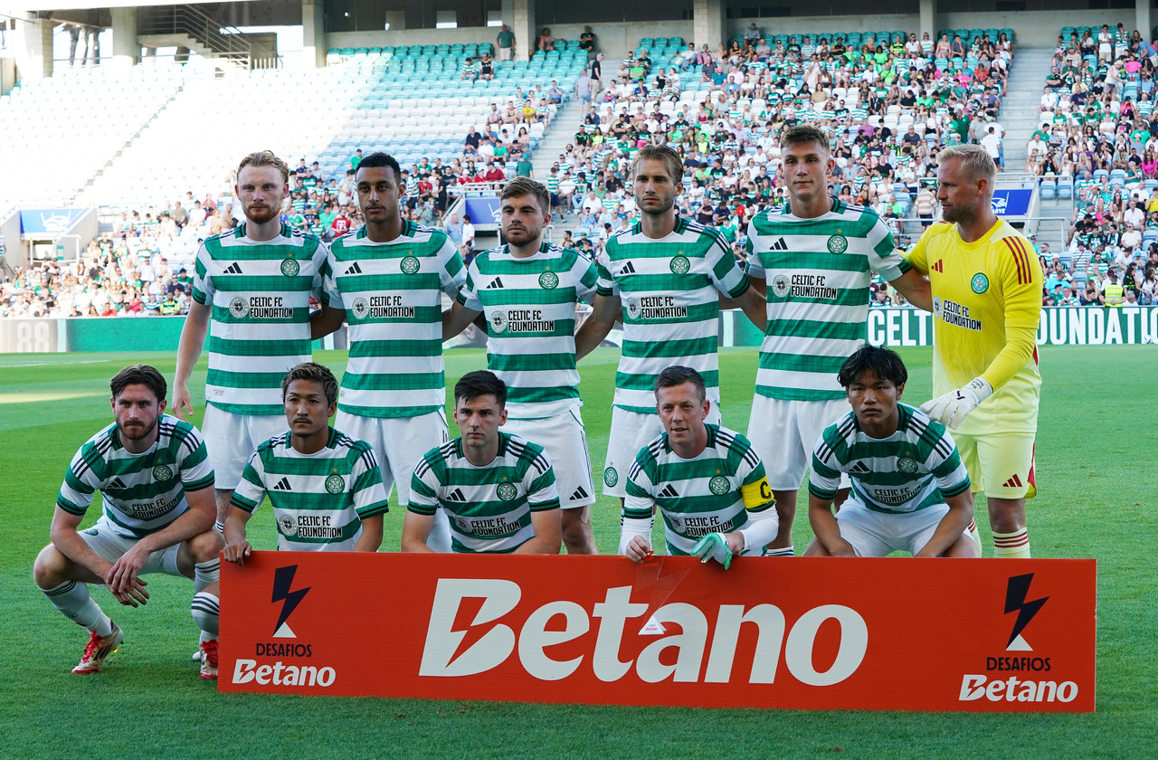 Celtic team v Sporting in July 2025