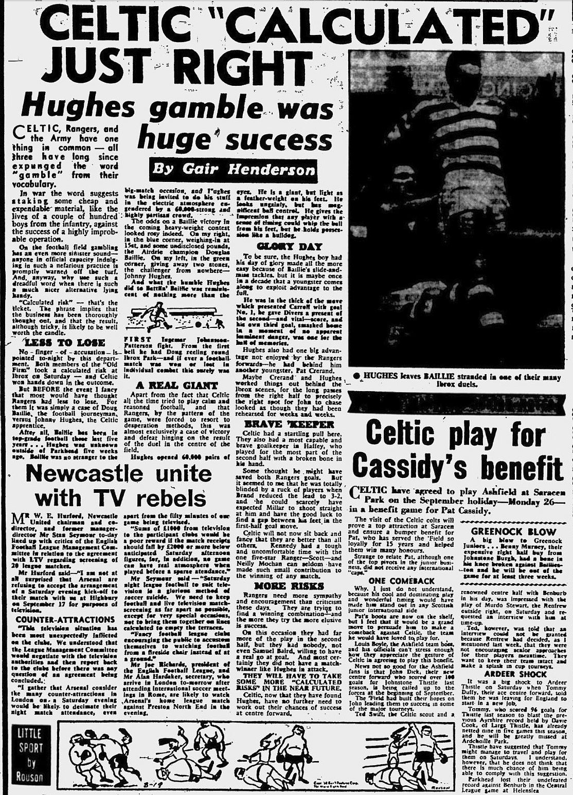 Rangers 2-3 Celtic - August 1960