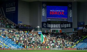 Celtic supporters at Ibrox