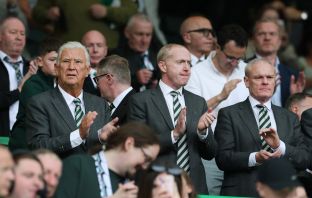 Peter Lawwell, Michael Nicholson and Chris McKay