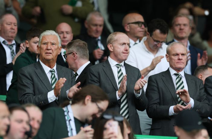 Peter Lawwell, Michael Nicholson and Chris McKay