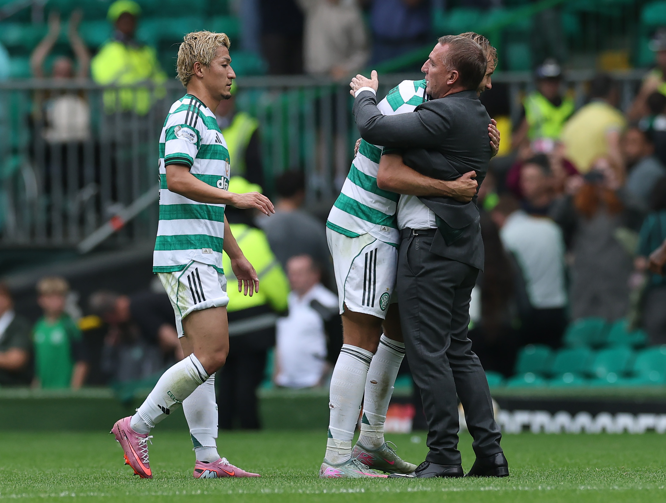 Daizen Maeda looks on