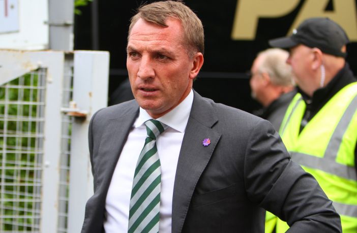 Brendan Rodgers at Tynecastle