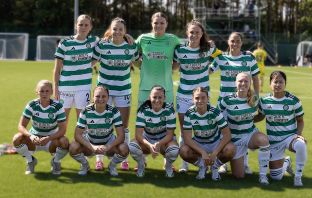 Celtic FC Women line-up versus Hearts